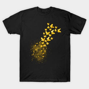 Metamorphosis - Yellow Butterflies T-Shirt